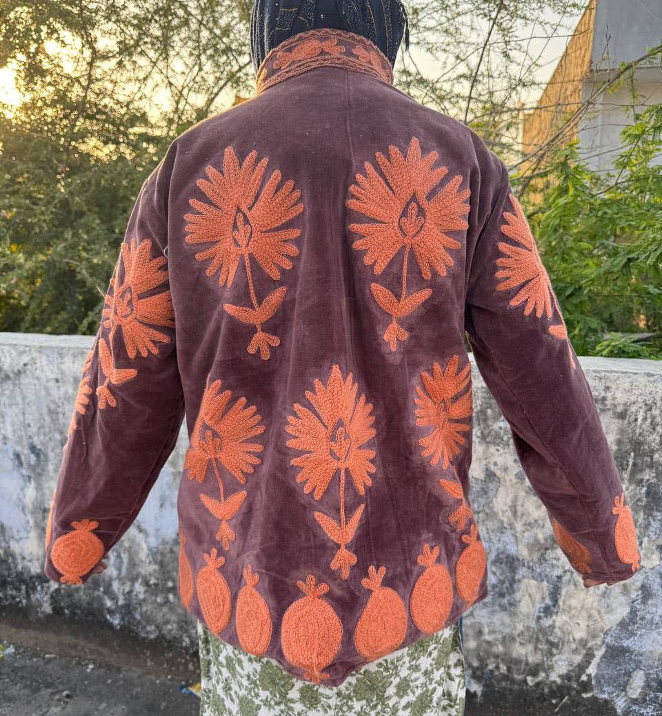 GYPSY STUDIO - Wholesale Jacket - Women's - Winter Velvet Jacket Suzani Coats Floral Embroidery Jackets3