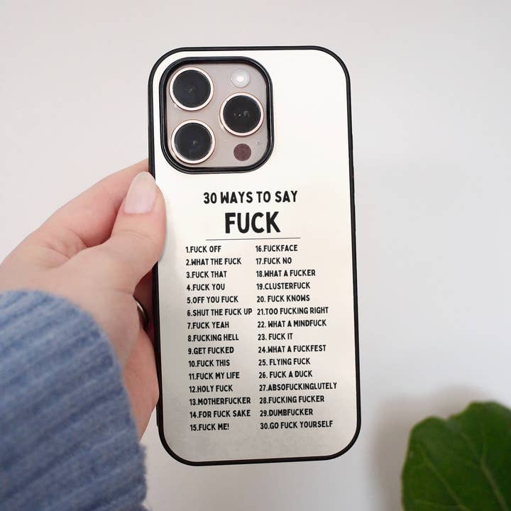 30 Modi Per Dire Cazzo | Custodia Telefono per la vendita all'ingrosso da parte di Wisdom and Wonder Designs