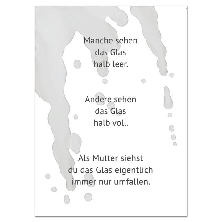 Postcard “glass” for wholesale by Rabenmütter Verlag UG