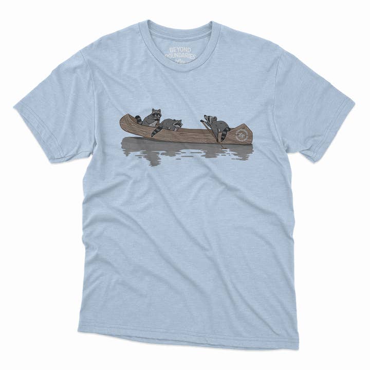 Raccoon Canoe Tee for wholesale by Beyond Boundaries Life