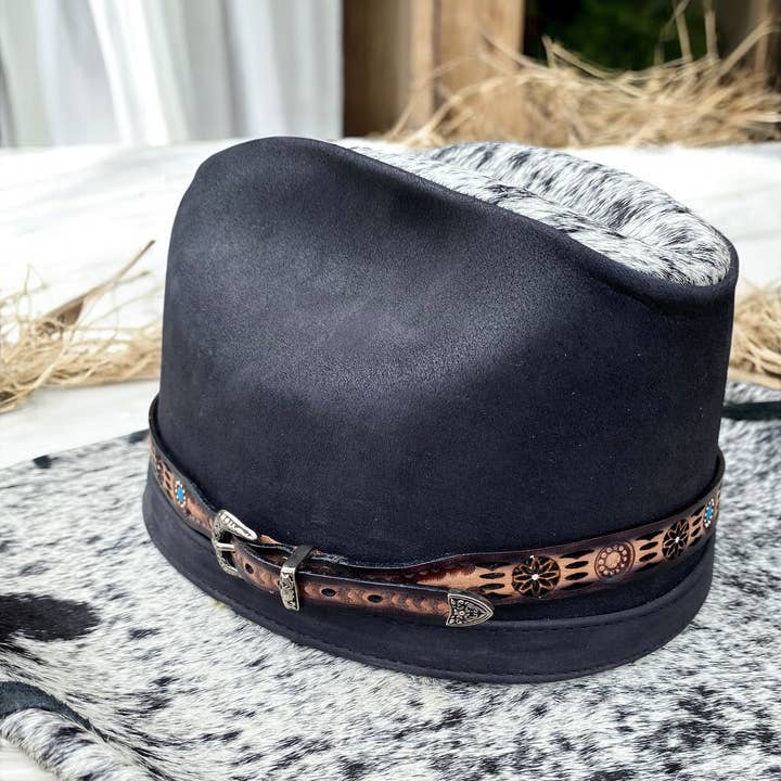 Western Linens – wholesale Hat accessory – Women's – Western Hat Band Tooled Leather