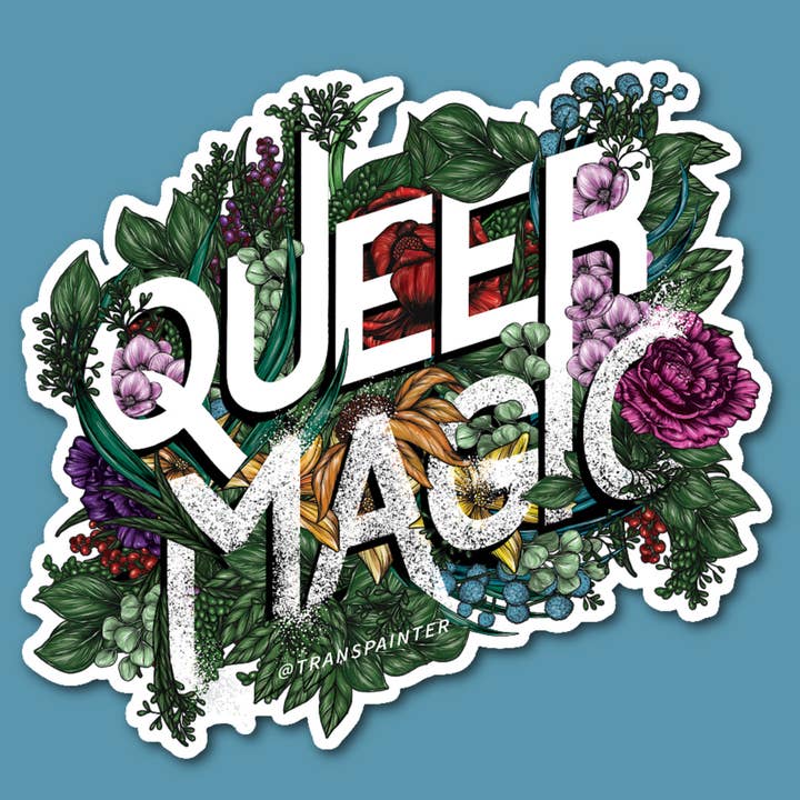 Transpainter - Wholesale Sticker - Queer Magic Sticker | LGBTQ+ Pride Bumper Stickers
