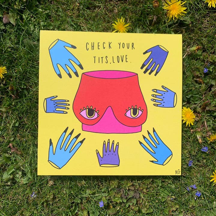 Überprüfe deinen Tittendruck für den Großhandel von Meg Garrod Art