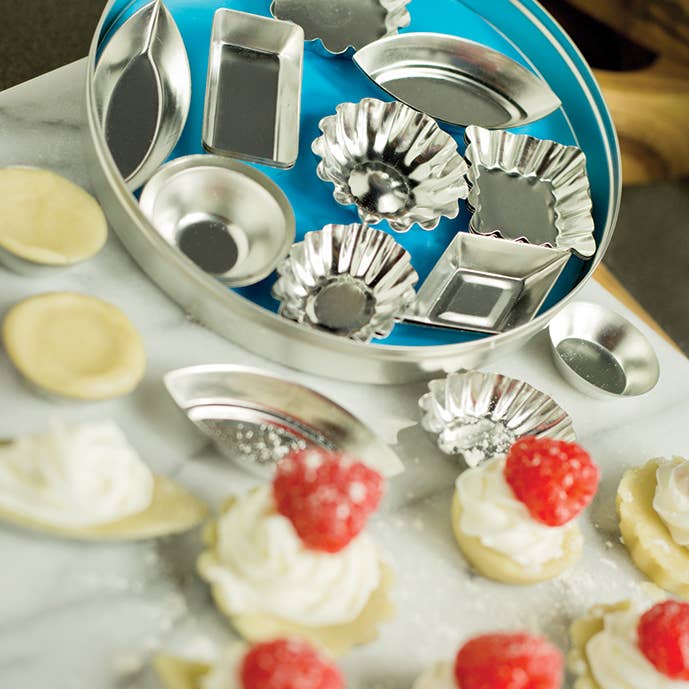 Fox Run Brands – Großhandel Kuchenform – Fox Run Mini-Törtchen-Set, verzinnter Stahl, 36-teilig1