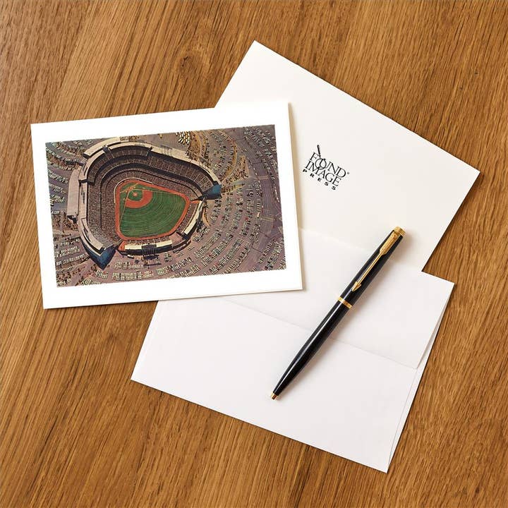 Found Image Press - Wholesale Stationery/Notecard Set - Greeting Card LA-694 Chavez Ravine from Above1