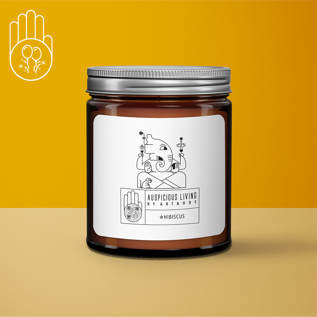 Art&Ode - Wholesale Jar/Filled Candle - Holiday Gift for A New Year 2025 Candle with Hibiscus Aroma 5