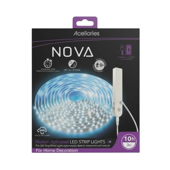 Acellories Nova 10ft USB bevægelsessensor LED-lysbånd for engroshandel hos Mighty Wireless