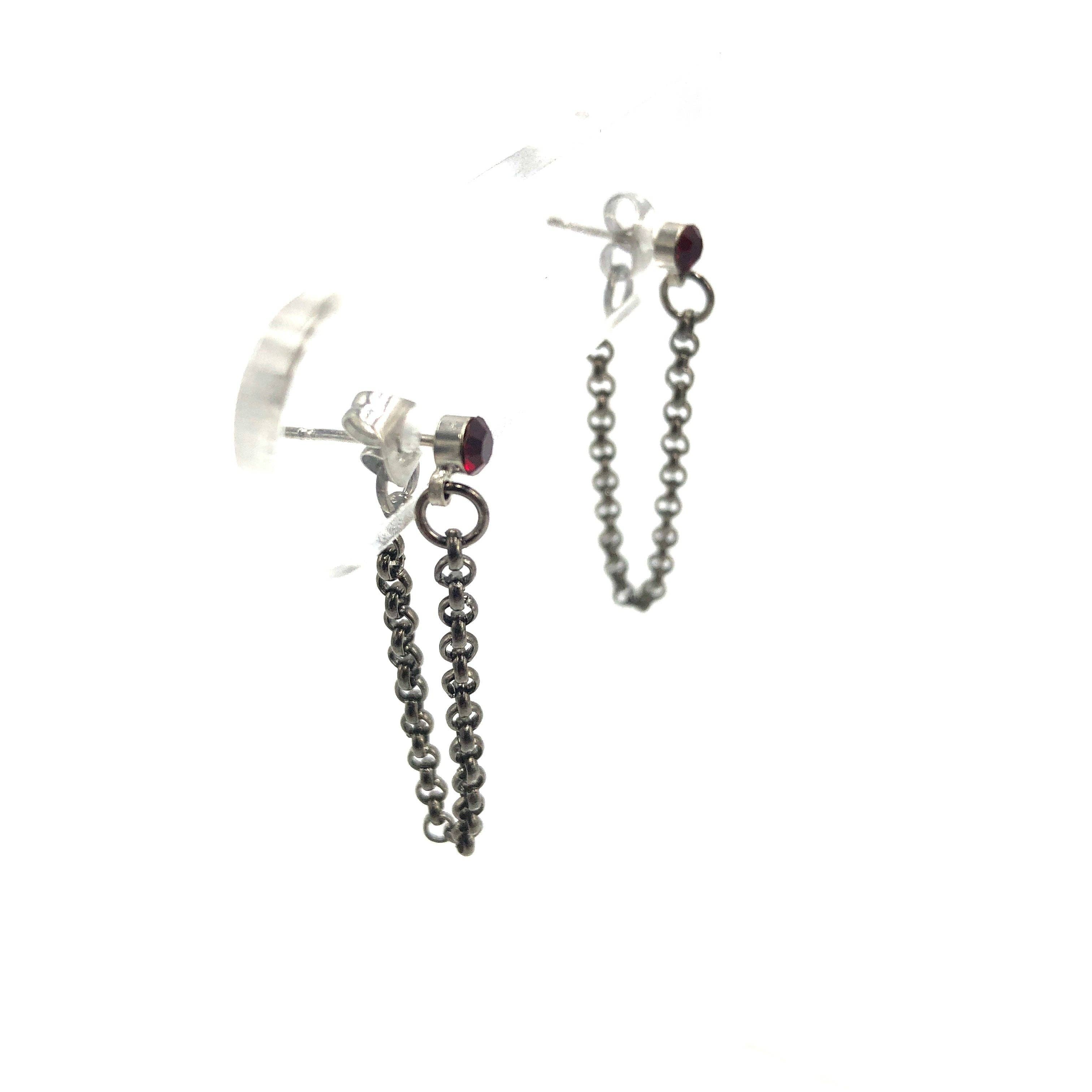 Leetie Lovendale - Vente Boucles d'oreilles pendantes - Boucles d'oreilles Wildest Dreams avec chaîne et paillettes2