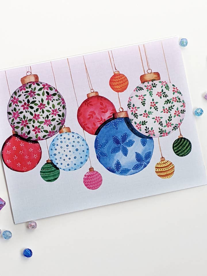 Ornamenten Wenskaart| Feestdagen Kaart| Seizoensgebonden voor wholesale door Artcolorworks