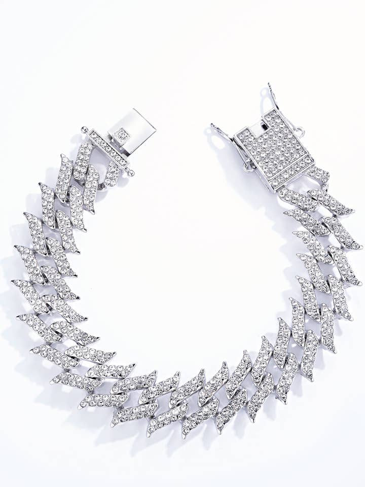 Alloy bracelet 324KL27-2 for wholesale by BYREN | ÉLINE L'ATELIER