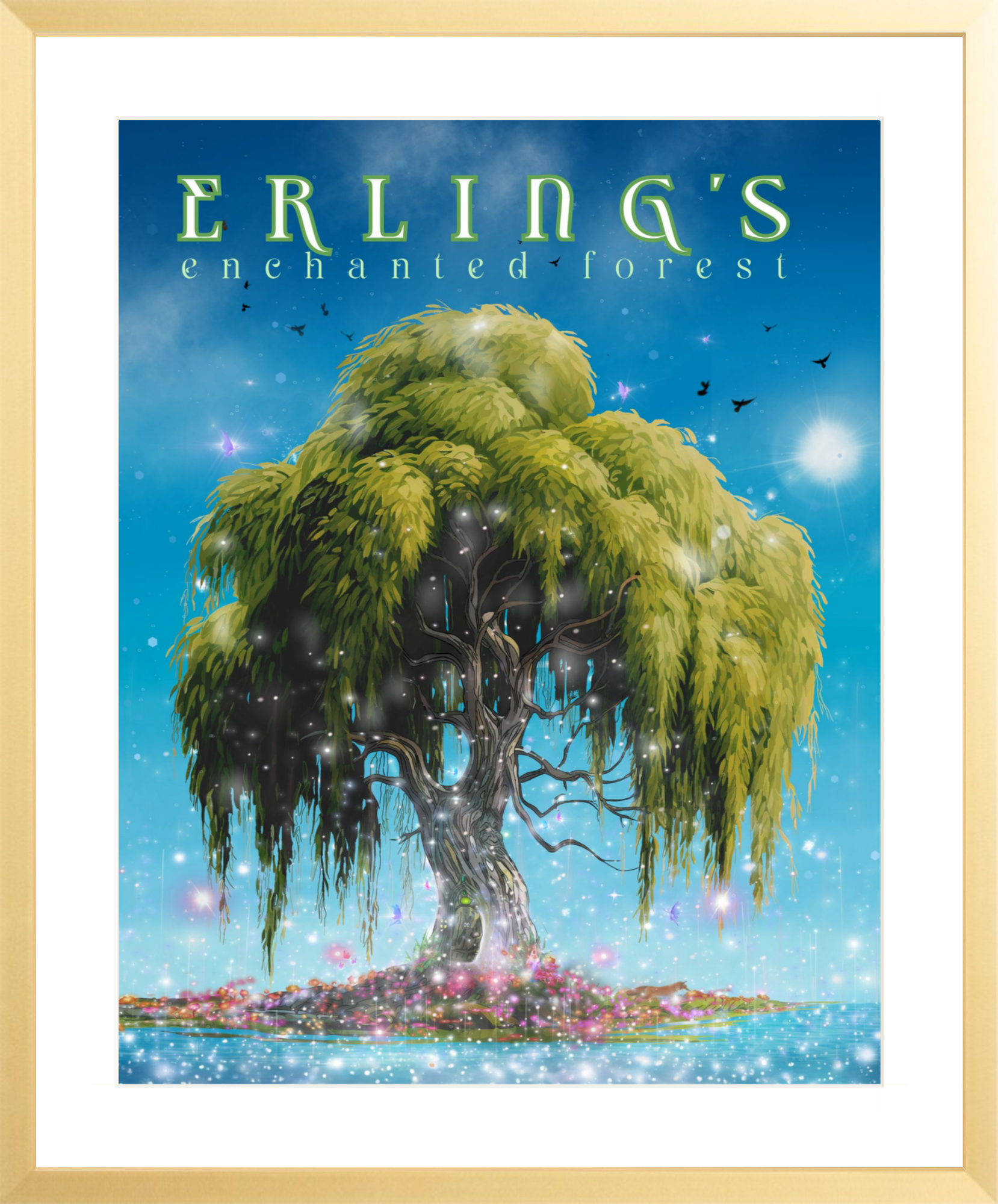 Erling's Enchanted Forest - Wholesale Wall Decor - Kids & Baby - Erling's Enchanted Forest - SPRING Framed Print9