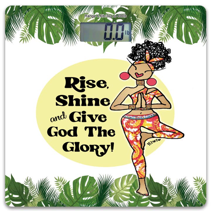Digital Body Scale Rise, Shine & Give God The Glory for wholesale by Shades of Color, LLC