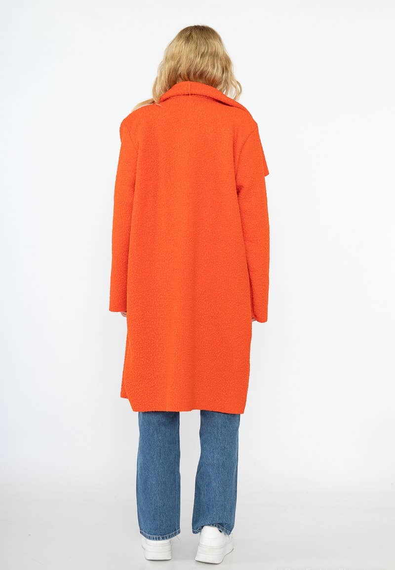 LINEN & COTTON HOUSE - Vente Manteau – femme - VESTE BOUCLETTE MATIERE RESPONSABLE + SIZE  35122 54