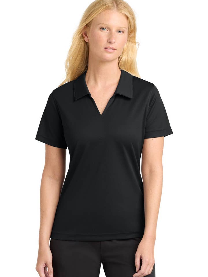 Ink Tees Custom T-Shirt Personalized Print, Premium Quality, Fast Turnaround, Multiple Colors Sport-Tek Women's Dri-Mesh V-Neck Polo. L469 for wholesale by Ink Tees Custom Tshirts
