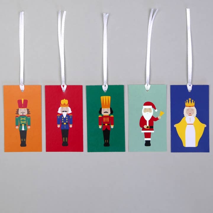 5 x Walter Christmas gift tags for wholesale by Kunst an Papier