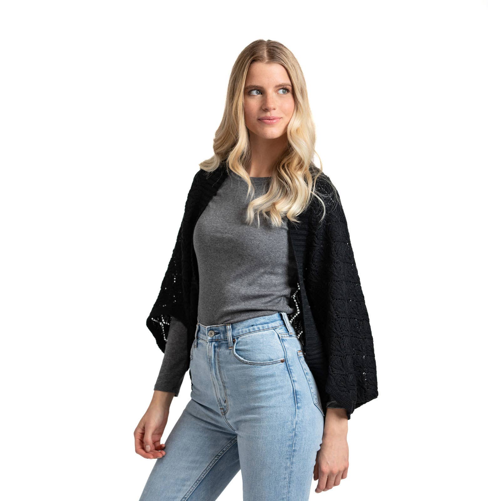 DM Merchandising - Wholesale Wrap - Women's - Britt's Knits Willow Convertible Shrug Open Stock10