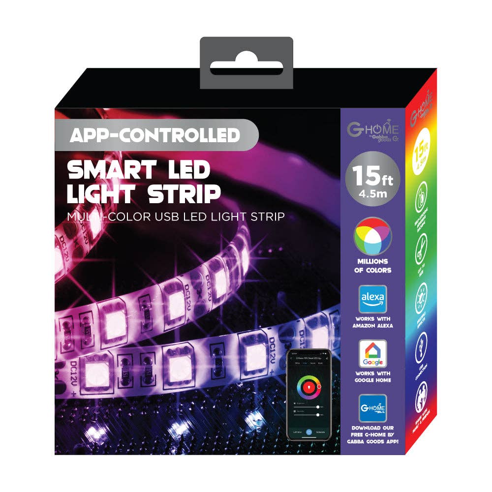 Gabba Goods - Wholesale String Lights - G-Home Smart (Wifi) App Controlled Color Changing1