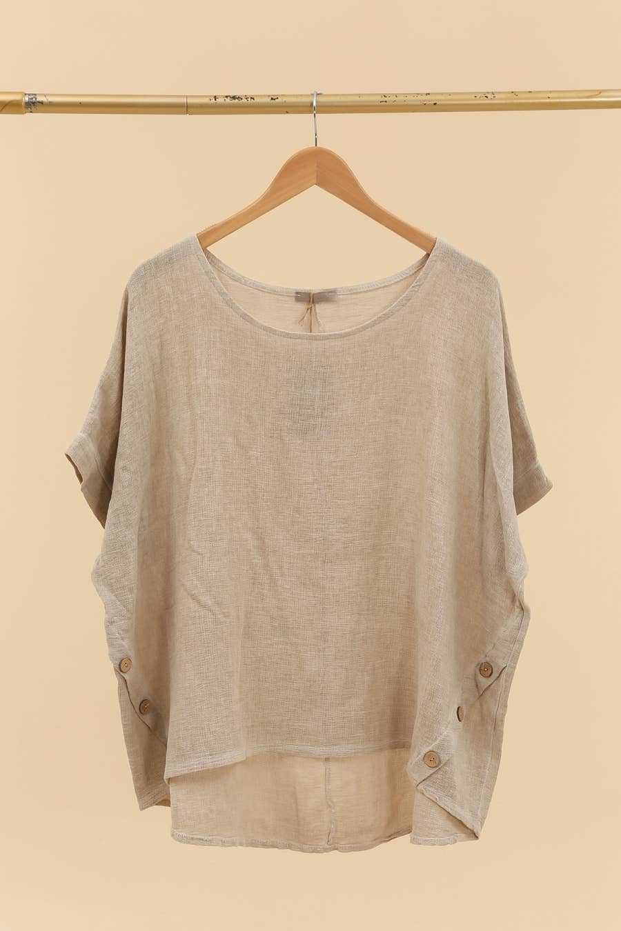 LÉA & LUC - Wholesale Tunic - Women's - Blouse in 50% linen and 50% cotton REF. 46490