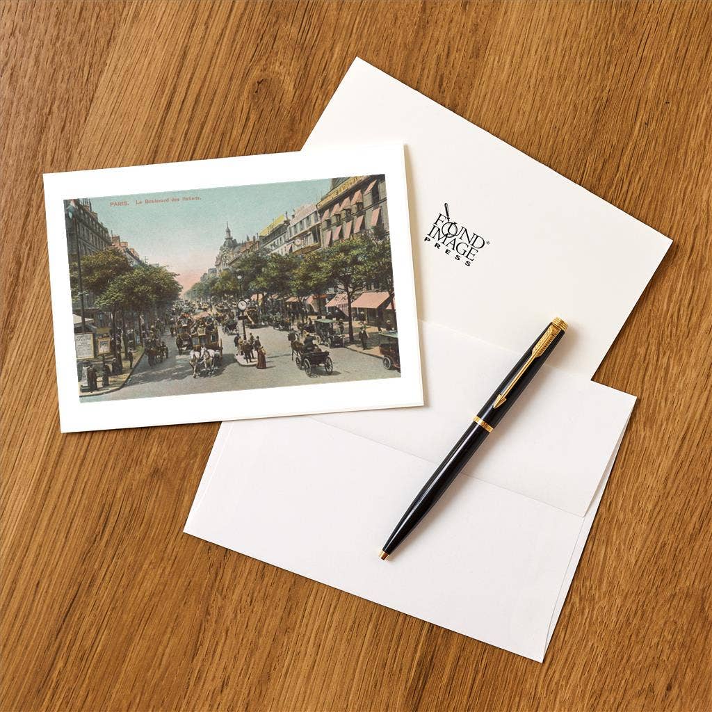 Found Image Press - Wholesale Stationery/Notecard Set - Greeting Card PS-222 Boulevard des Italiens1