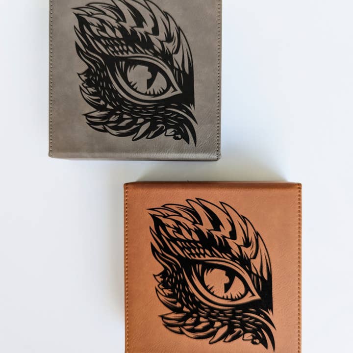 NTSD Gaming and Bookish Goods - Wholesale Dice - The Roving Eye - D&D - Vegan Leather Dice Box