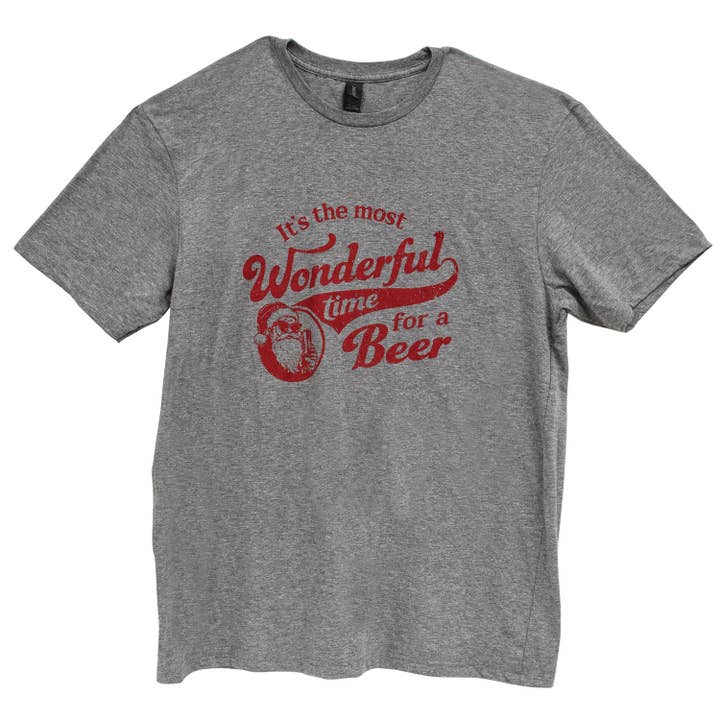T-shirt Le moment le plus merveilleux pour une bière - Gris - XXL pour la vente par Col House Designs