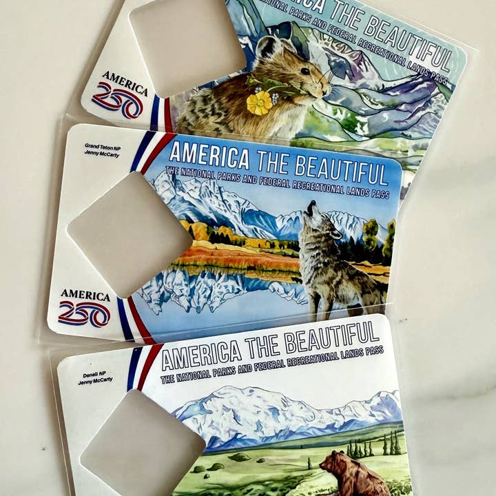 National Park Pass Pouches for wholesale by Sage Leaf Studio