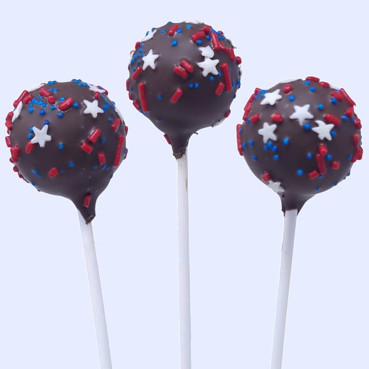 Wild Angel Treats, LLC - Wholesale Chocolate Covered Sweets - Artisanal Cake Pops - Patriotic Sprinkles