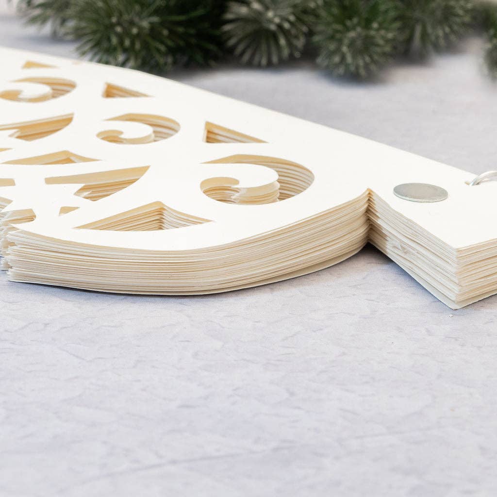 Bollywood Christmas – wholesale Christmas decoration – Starry Paper Freestanding White Christmas Tree - 40cm3