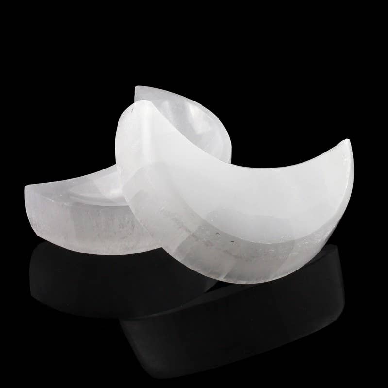 UniArt - Wholesale Spiritual Stone/Crystal - Selenite moon bowl4