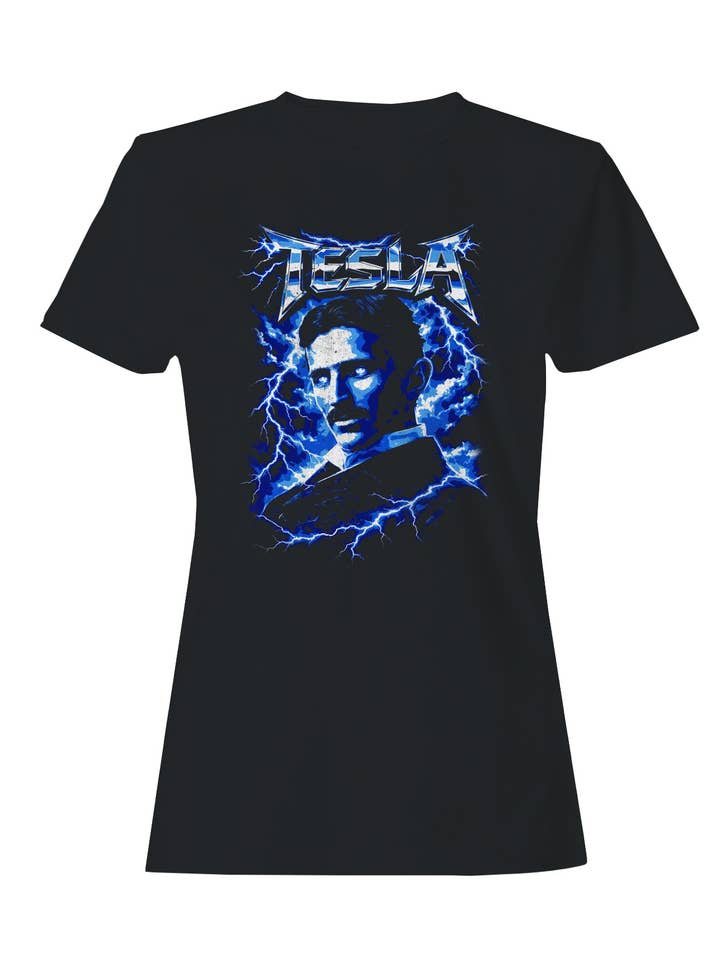 Erfinder Elektrische Energie Kunstdesign Damen-T-Shirt für den Großhandel von TShirtGuys.com