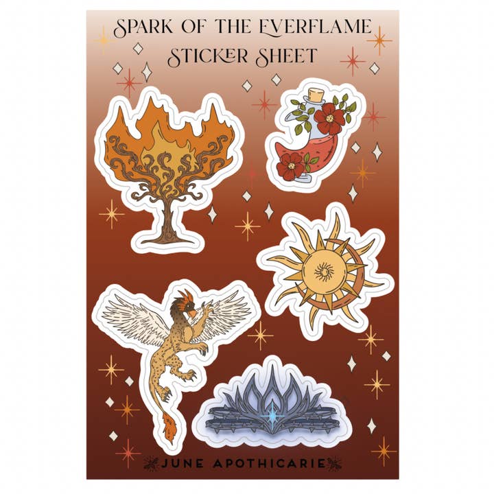 Foglio di Adesivi Quarto Ala (Copia) per la vendita all'ingrosso da parte di June Apothicarie