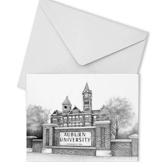 Auburn Campus Notizkarten in Box für den Großhandel von Valiant Gifts Inc