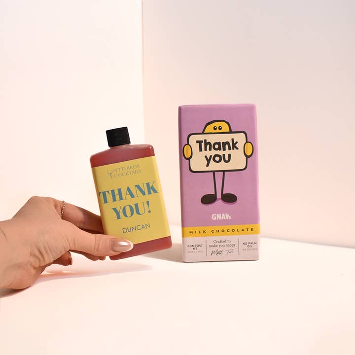 Thank You Mini Box for wholesale by LetterBox Cocktails
