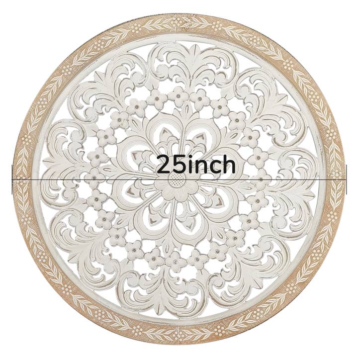 Paris Loft Inc - Wholesale Dimensionele/3D-muurkunst - Houten wanddecoratie met gesneden bloemen op de boerderij