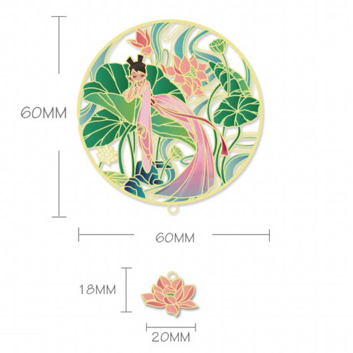 Bright MacMing - Vendita all'ingrosso Segnalibro - Segnalibro in metallo Lotus5