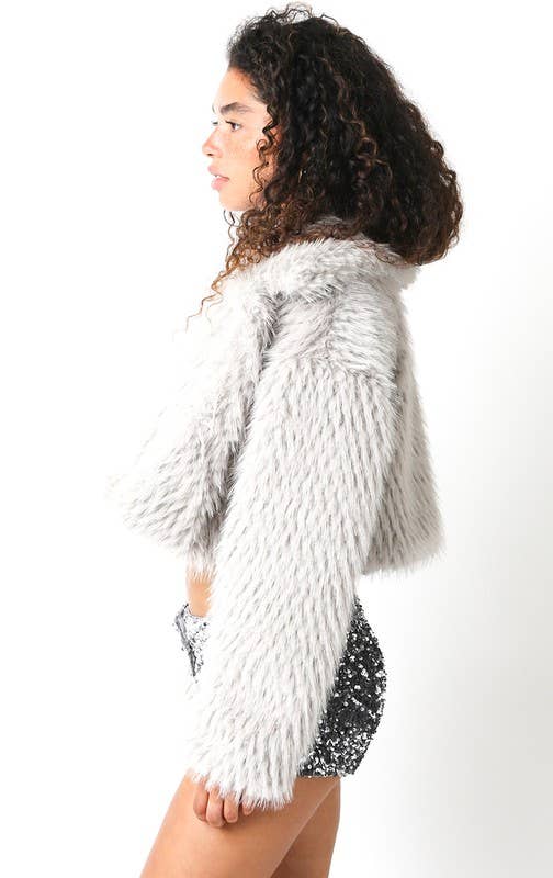 Olivaceous - Wholesale Jas - Dames - Lexi Faux Fur Crop Jas5