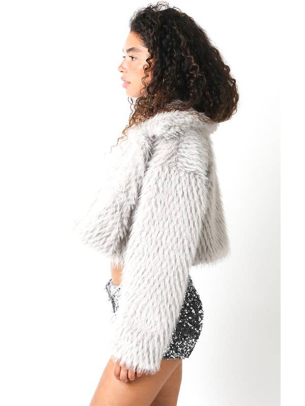 Olivaceous - Wholesale Jacket - Women's - Lexi Faux Fur Crop Jacket5
