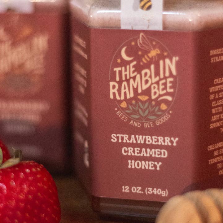 The Ramblin' Bee - Wholesale Honey - Strawberry Creamed Honey2