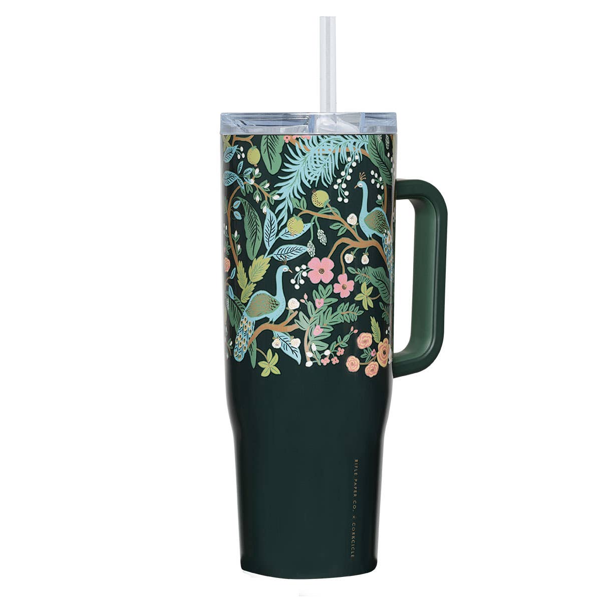 CORKCICLE - Wholesale Insulated Mug/Tumbler - Cruiser - 40oz Rifle Paper - Peacock Blue1