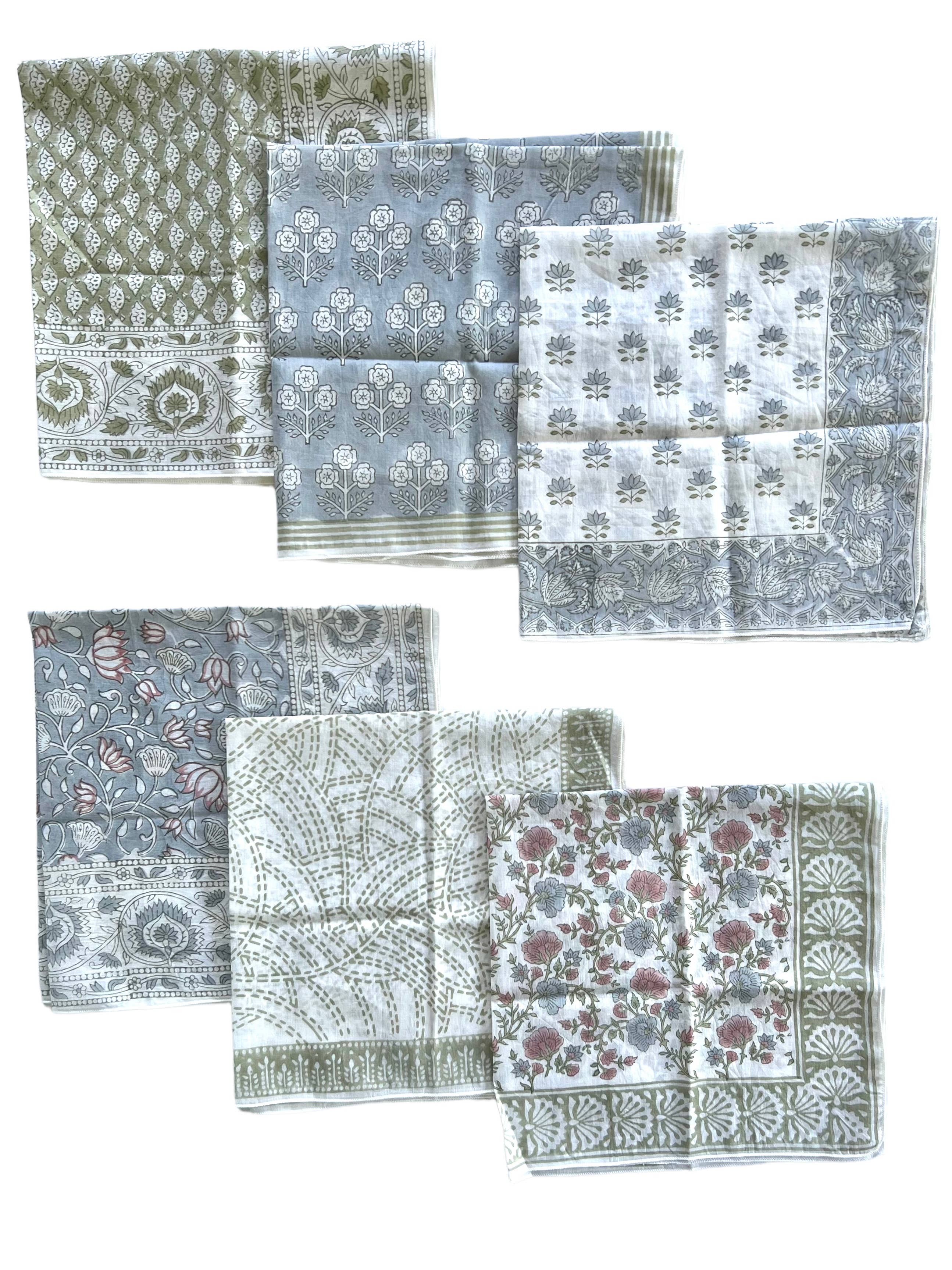 BLOCK PRINT BANDANA - MAUKA PALES COLLECTION for wholesale on Faire19