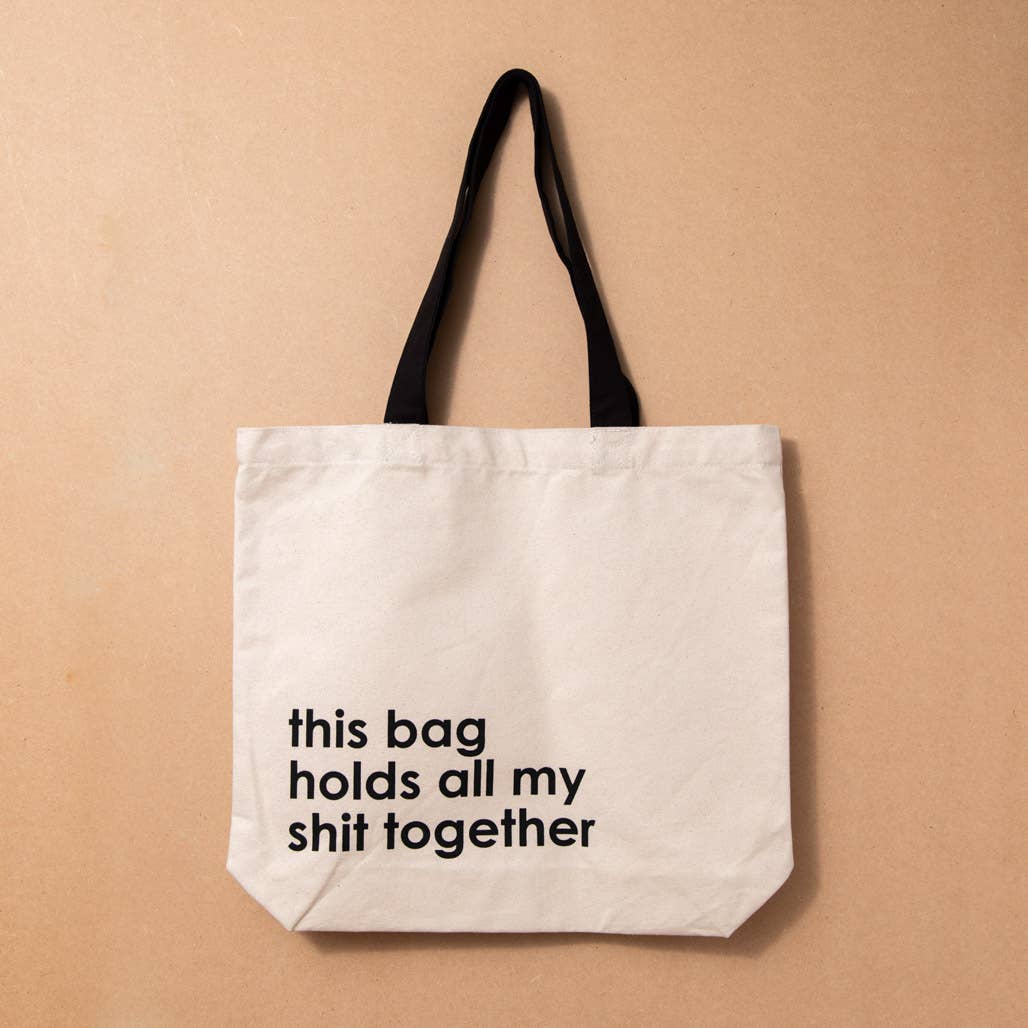 Nutmeg Creative - Wholesale Tote bag – Women's - Tote Bag - this bag holds all my sh*t together1