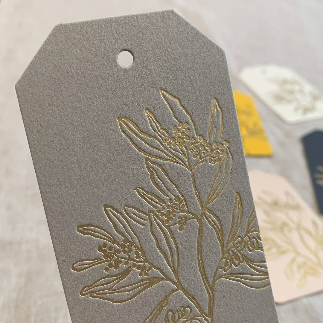 Togethery - Venta al por mayor Etiquetas de regalos - Etiqueta de regalo / Bayas / Tamaño M / Tipografía en letra prensada3