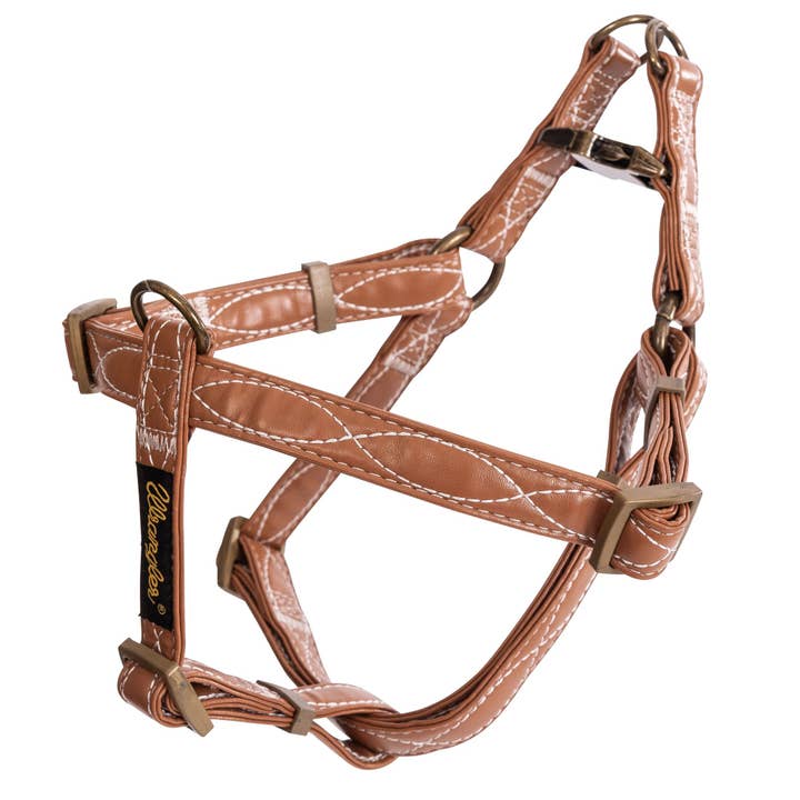 Harnais en simili cuir Wrangler à enfiler Marron clair pour la vente par Lexington Pet & Wrangler Pet