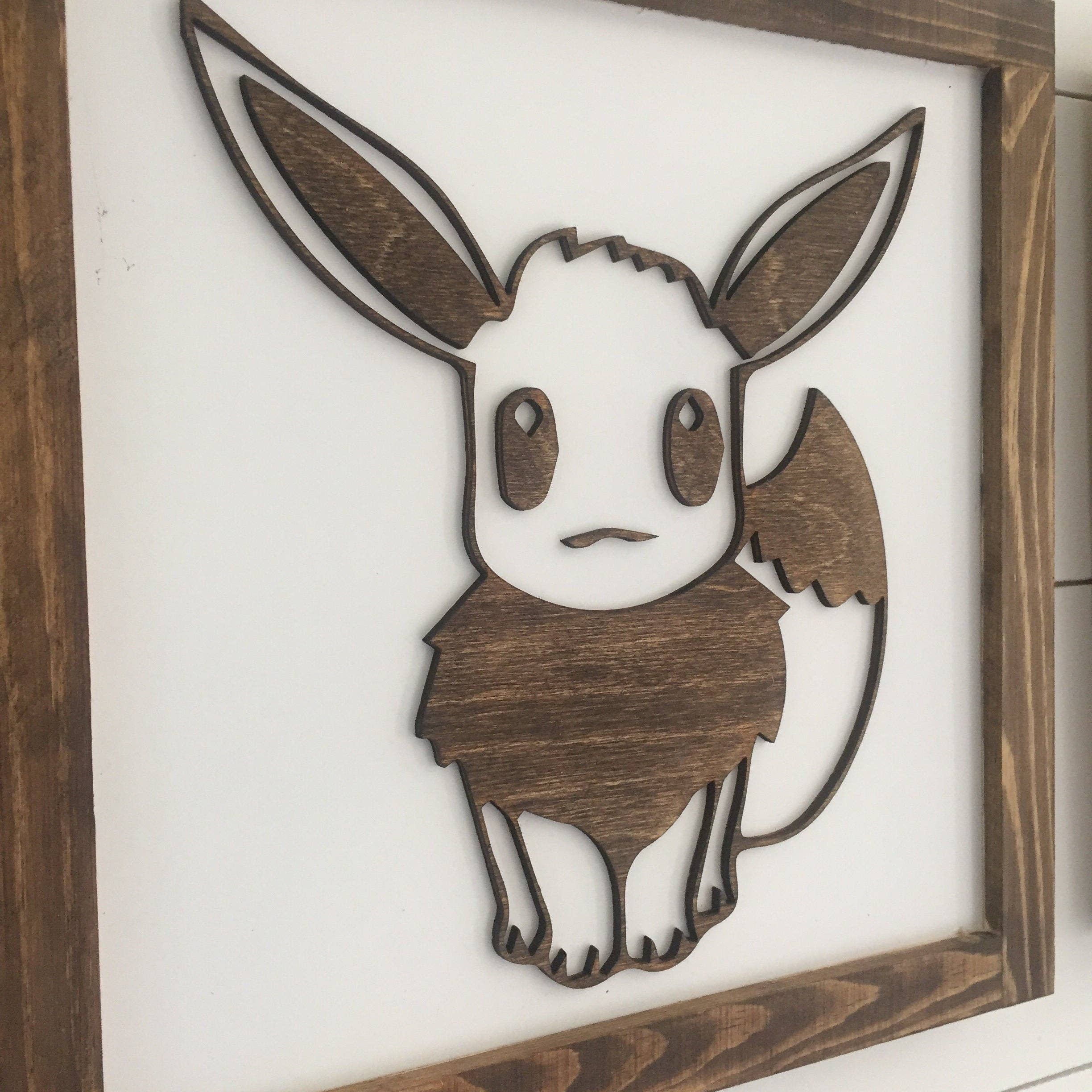 Nail and Hook Laser Cut Home Decor - Wholesale Sign - Personalized Pokémon Wood Sign – Custom Bedroom Decor Featuring Pikachu & Friends3