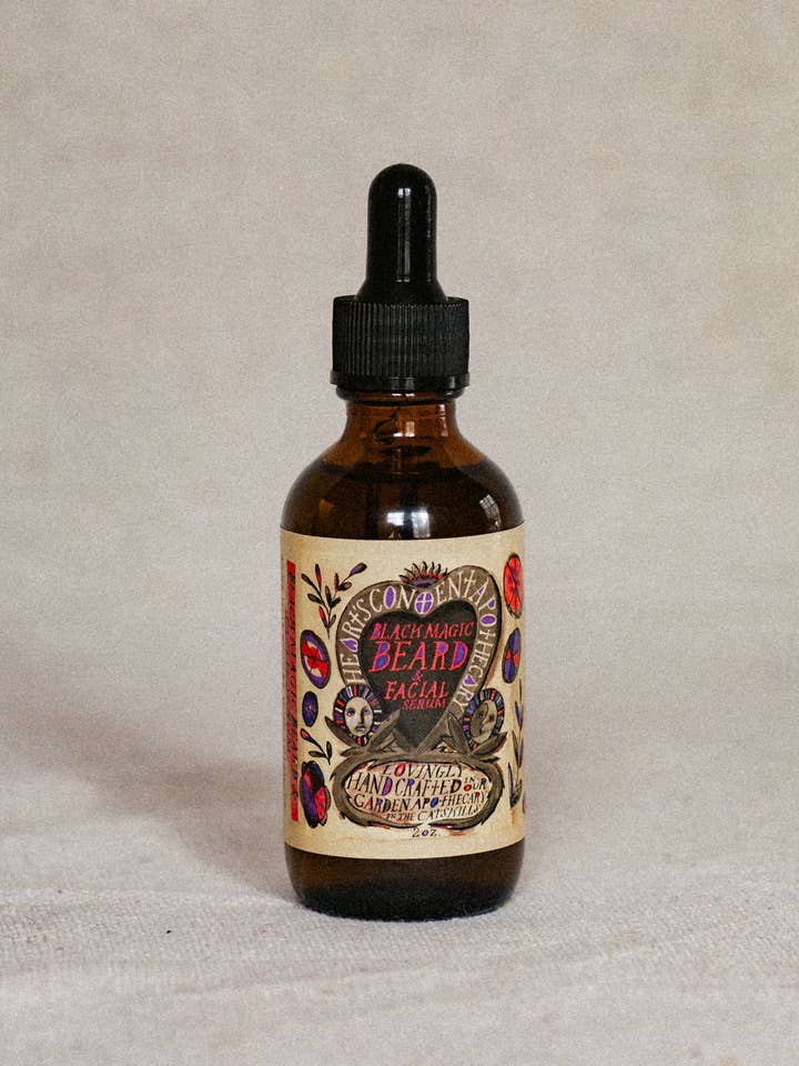 Black Magic Beard Oil for wholesale by Hearts Content Apothecary