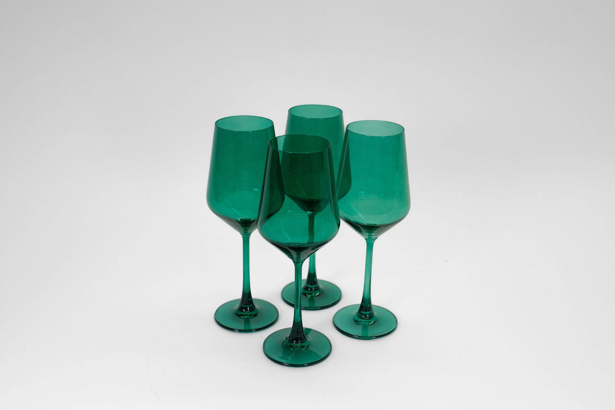 GlassHauseCo - Wholesale Wine Glass - Emerald Green - Colored Wine Glass2