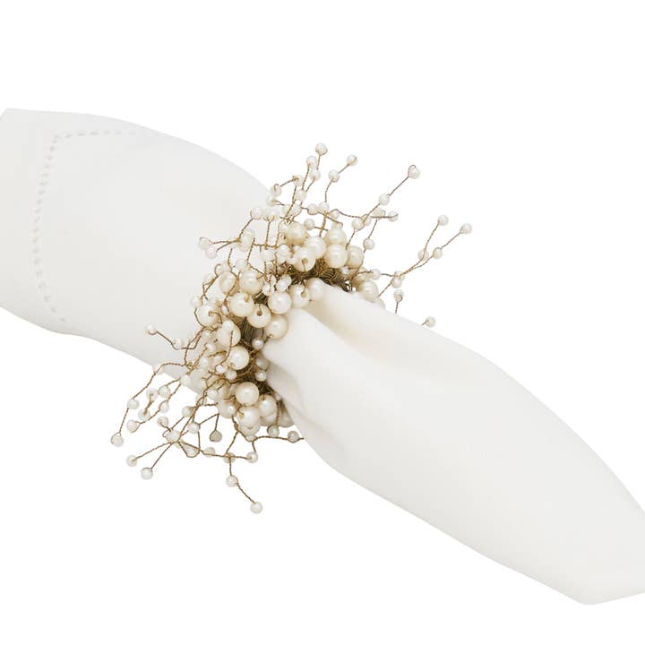 Ivory Pearl Napkin Ring for wholesale on Faire3
