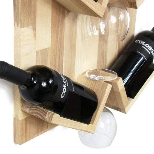 PromiDesign - Wholesale Bottle Rack/Holder - Wooden Wine Bottle Holder - Wall Mounted