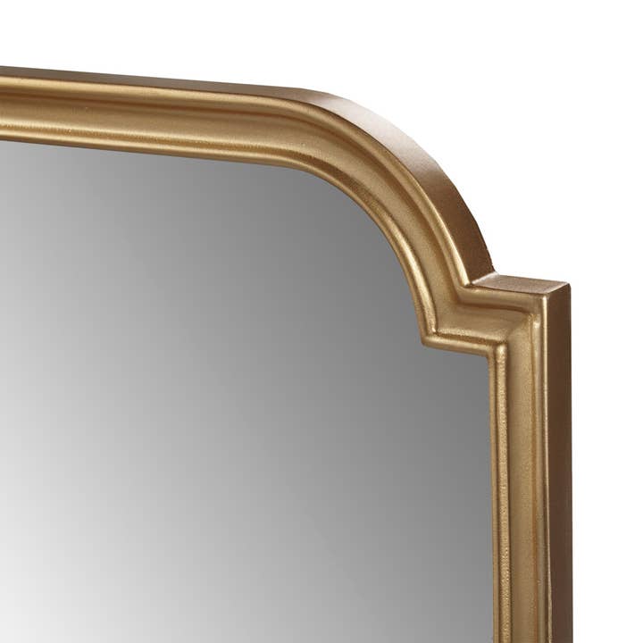 Olliix - Wholesale Wall Mirror - Gold Scalloped Wood Wall Mirror Home Decor2