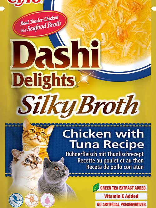 Dashi Delights Silky Broth Kattenvoer met Kip en Tonijnrecept voor wholesale door Finest Petfoods